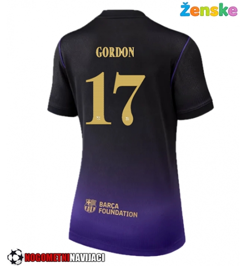 Ženske Nogometnih dresov Barcelona Anthony Gordon #17 Gostujoči 2026-27 Kratki rokavi Ženske Nogometnih dresov Barcelona Anthony Gordon #17 Gostujoči 2026-27 Kratki rokavi